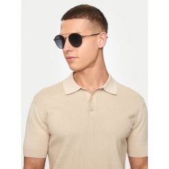 Okulary przeciwsłoneczne BOSS. Czarne okulary przeciwsłoneczne męskie Boss, bez wzorów. Za 579.99 zł.