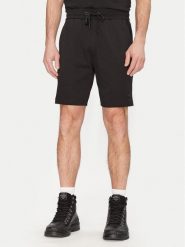 Moose Knuckles Szorty sportowe Dalon M15MR807 Czarny Regular Fit. Czarne szorty sportowe męskie Moose Knuckles, bez wzorów, z bawełny, sportowe. Za 519.99 zł.