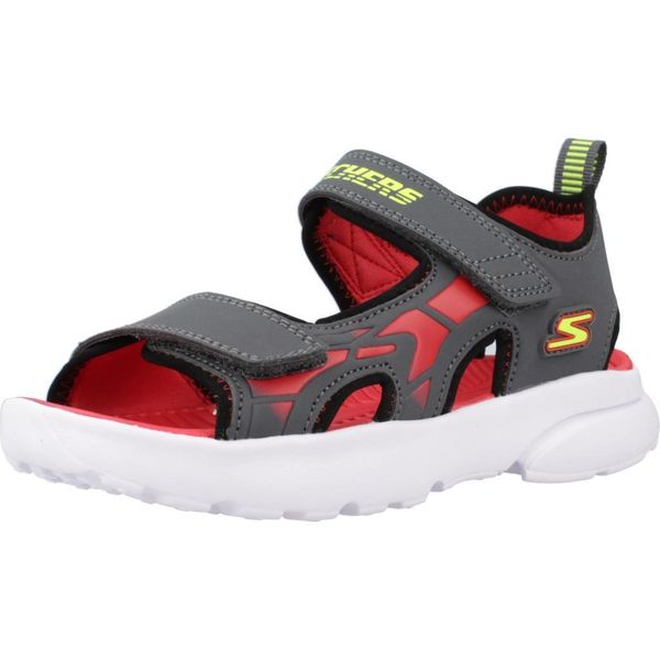 Sandały Skechers Model 406513l Kolor Szary. Szare buty zimowe męskie Skechers, bez wzorów, z materiału, sportowe, bez obcasa, bez zapięcia. Za 214.00 zł.