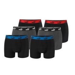 Bokserki majtki męskie Puma Boxershorts 6-pak bawełniane. Czarne bokserki męskie Puma, m, bez wzorów, z bawełny. Za 179.00 zł.