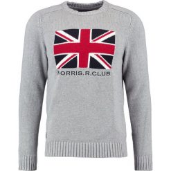 Morris JACK ONECK Sweter grey. Kardigany męskie marki Morris. W wyprzedaży za 503.20 zł.