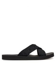 Calvin Klein Klapki Ess Diecut Xcross Wb Aop HM0HM02093 Czarny. Czarne klapki i japonki męskie Calvin Klein, bez wzorów, z materiału. Za 289.99 zł.