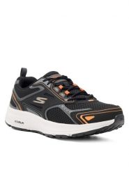 Skechers Sneakersy GO RUN CONSISTENT 220034 BKOR Czarny. Czarne buty do biegania męskie Skechers, bez wzorów, z materiału, bez zapięcia. Za 219.99 zł.