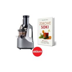 Wyciskarka WOLNOOBROTOWA do soków ELDOM PJ1200 SREBRNA + KSIĄŻKA z PRZEPISAMI. Sokowirówki i wyciskarki do soków marki Eldom. Za 899.00 zł.
