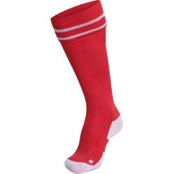 Getry piłkarskie dla dorosłych Hummel Element Football Sock. Białe legginsy męskie HUMMEL, bez wzorów, do piłki nożnej. Za 38.00 zł.