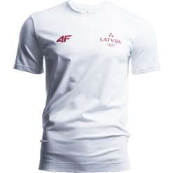 Koszulka męska Łotwa Pyeongchang 2018 TSM800 - biały. T-shirty męskie marki 4f. W wyprzedaży za 69.99 zł.