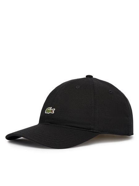 Lacoste Czapka z daszkiem RK0491 Czarny. Czarne czapki męskie Lacoste, bez wzorów, z bawełny. Za 269.99 zł.
