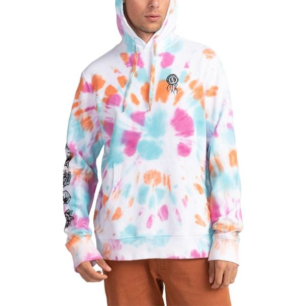 Bluza męska Element Bloom Tie Dye. Białe bluzy nierozpinane męskie Element, m, bez wzorów, z bawełny, sportowe, bez ramiączek, bez kaptura. Za 157.55 zł.