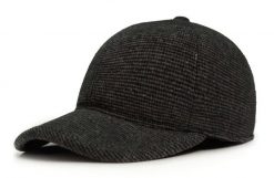 Ciepła Czapka z Daszkiem i Nausznikami - Pako Jeans - Grafit Melanż. Szare czapki męskie Pako Jeans, na zimę, bez wzorów, z jeansu. Za 49.00 zł.