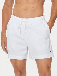 Tommy Hilfiger Szorty kąpielowe UM0UM03280 Biały Regular Fit. Białe kąpielówki męskie Tommy Hilfiger, bez wzorów, z syntetyku. Za 169.99 zł.