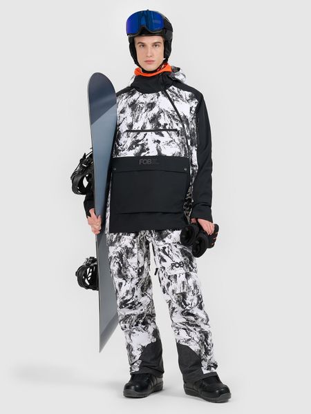 4F Kurtka snowboardowa membrana 15000 męska - czarna 3XL. Czarne kurtki narciarskie i snowboardowe męskie 4f, na zimę, m, bez wzorów, z materiału, bez kaptura, narciarskie. Za 699.99 zł.
