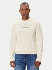 Guess Jeans Sweter M4BR31 Z3HM1 Écru Regular Fit. Kardigany męskie Guess Jeans, l, z aplikacjami, z bawełny, bez ramiączek. Za 299.99 zł.