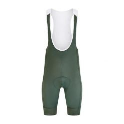 Męskie spodnie kolarskie z szelkami Essential – Oliwkowe. Zielone szorty sportowe męskie KEADA SPORTS, bez wzorów, sportowe. Za 332.00 zł.