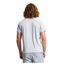 Polo Slam Tech Pique Ss Dorosłych. Szare koszulki polo męskie SLAM, l, bez wzorów, z nylonu, bez kołnierzyka, bez ramiączek. W wyprzedaży za 272.45 zł.