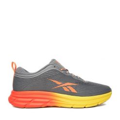 Buty do biegania Reebok. Szare buty do biegania męskie Reebok, bez wzorów, bez zapięcia, do biegania. Za 249.99 zł.