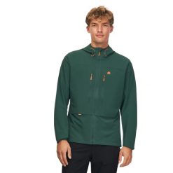 Kurtka softshell turystyczna męska dla dorosłych Alpinus Pourri. Zielone kurtki softshell męskie Alpinus, l, bez wzorów, z softshellu, bez kaptura, trekkingowe. Za 299.00 zł.