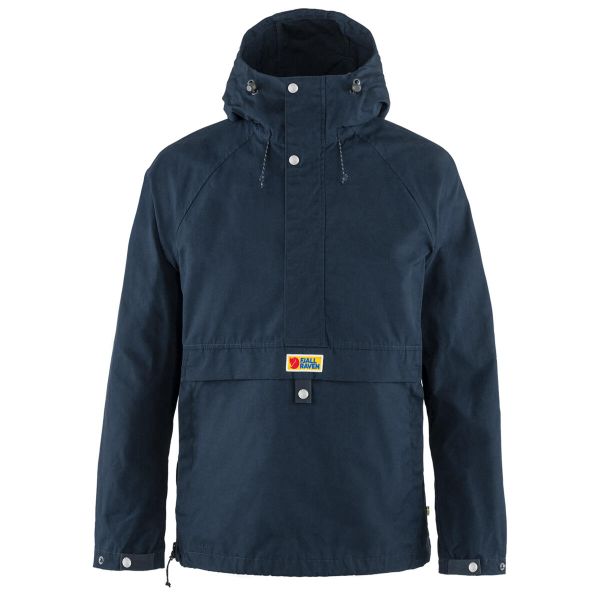 Kurtka turystyczna męska Fjallraven Vardag Anorak. Niebieskie kurtki męskie Fjällräven, m, bez wzorów, bez kaptura, rowerowe. Za 894.40 zł.
