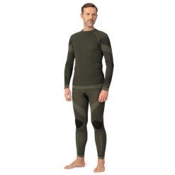 Legginsy turystyczne termoaktywne męski Tagart Woodsman z jonami srebra. Zielone bielizna termoaktywna męska TAGART, m, bez wzorów, bez ramiączek. Za 179.00 zł.