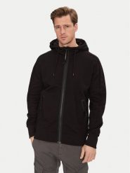 C.P. Company Bluza 18CMSS028A005086W Czarny Regular Fit. Czarne bluzy rozpinane męskie C.P. Company, m, bez wzorów, z bawełny, bez ramiączek, bez kaptura. Za 1,019.00 zł.