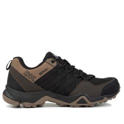 Buty męskie sportowe trekingowe DK SWAT. Brązowe buty trekkingowe męskie DK, bez wzorów, bez zapięcia. W wyprzedaży za 159.00 zł.