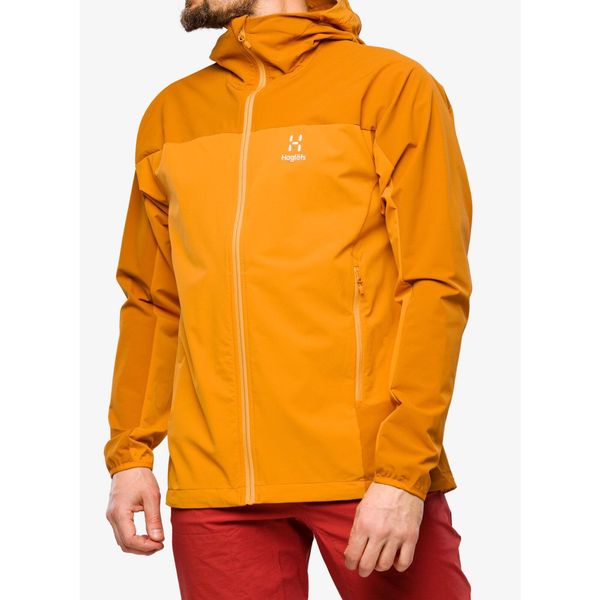 Kurtka softshell męska Haglofs Moran Softshell Hood. Brązowe kurtki męskie Haglöfs, m, bez wzorów, z softshellu, bez kaptura, trekkingowe. Za 608.99 zł.