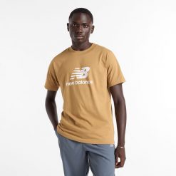 Koszulka męska New Balance MT41502GIN – żółta. Żółte t-shirty sportowe męskie New Balance, m, bez wzorów, z bawełny, klasyczne, bez ramiączek. Za 69.99 zł.