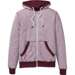 Bluza rozpinana z kapturem melanżowa bonprix czerwony klonowy melanż. Bluzy rozpinane męskie marki bonprix. Za 99.99 zł.