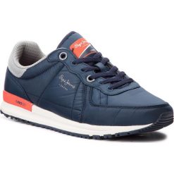 Sneakersy PEPE JEANS - Tinker PMS30486 Navy 595. Buty sportowe na co dzień męskie Pepe Jeans. W wyprzedaży za 229.00 zł.