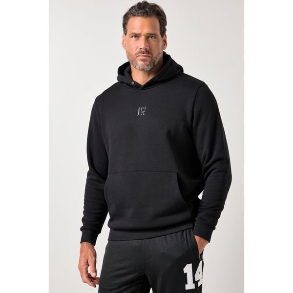 Męska Bluza z kapturem fitness kaptur kieszeń kangurka nadruk na plecach. Czarne bluzy nierozpinane męskie JAY-PI, m, bez wzorów, z bawełny, z kapturem. Za 349.99 zł.