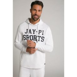 Męska Bluza z kapturem cieniowany dżersej. Białe bluzy nierozpinane męskie JAY-PI, m, bez wzorów, z bawełny, casualowe, bez ramiączek, z kapturem. Za 343.99 zł.