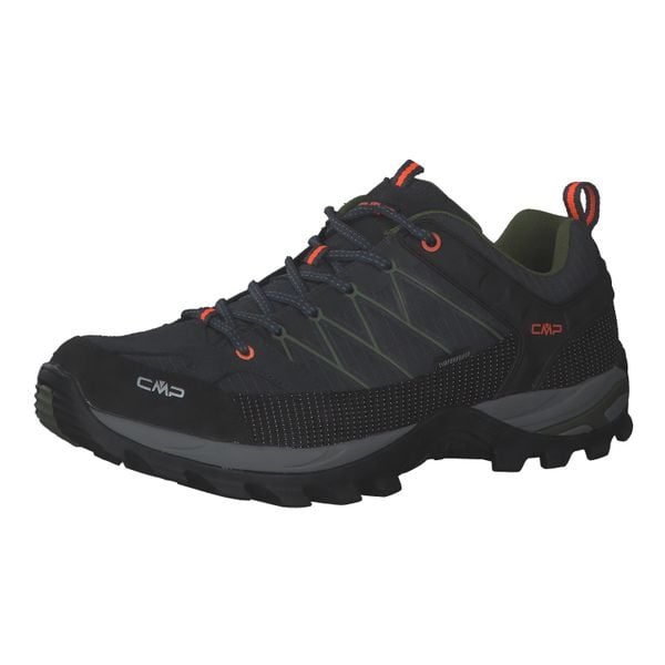 Buty trekkingowe męskie CMP Rigel Low Wp. Brązowe buty trekkingowe męskie CMP, bez wzorów, sportowe, bez obcasa, bez zapięcia. W wyprzedaży za 359.99 zł.