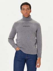 Guess Jeans Golf M5BR58 Z0561 Szary Regular Fit. Szare kardigany męskie Guess Jeans, m, z aplikacjami, z bawełny, bez ramiączek. Za 389.00 zł.