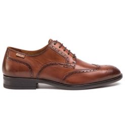 Półbuty Pikolinos. Brązowe eleganckie półbuty męskie Pikolinos, wizytowe, bez obcasa, bez zapięcia. Za 399.99 zł.