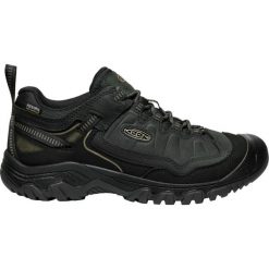 Buty trekkingowe męskie Keen Targhee Iv Wp. Czarne buty trekkingowe męskie Keen, bez wzorów, z materiału, sportowe, bez obcasa, bez zapięcia. Za 827.00 zł.
