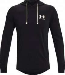 Under Armour Bluza męska Under Armour UA Rival Terry LC HD czarna 1370401 001 XL. Czarne bluzy nierozpinane męskie Under Armour, m, bez wzorów, bez ramiączek, bez kaptura. Za 119.00 zł.