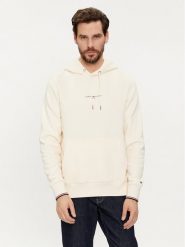 Tommy Hilfiger Bluza Logo MW0MW32673 Beżowy Regular Fit. Brązowe bluzy nierozpinane męskie Tommy Hilfiger, m, bez wzorów, z bawełny, bez ramiączek, bez kaptura. Za 449.99 zł.