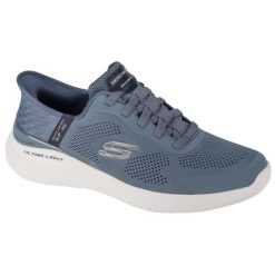 Buty sportowe Sneakersy męskie, Slip-Ins: Bounder 2.0 - Emerged. Niebieskie buty sportowe na co dzień męskie Skechers, m, bez wzorów, z gumy, sportowe, bez ramiączek, bez kaptura, trekkingowe. Za 509.00 zł.