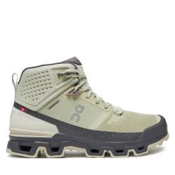 Trekkingi On. Zielone buty trekkingowe męskie On, bez wzorów, sportowe, bez obcasa, bez zapięcia. Za 819.99 zł.