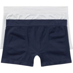 Bokserki bezszwowe (2 pary) bonprix matowy srebrny - ciemnoniebieski. Bokserki męskie bonprix. Za 17.98 zł.