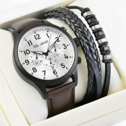 Zestaw męski zegarek Paul Lorens BAYAS-3B1 + bransoletka. Zegarki męskie Paul Lorens. Za 319.90 zł.