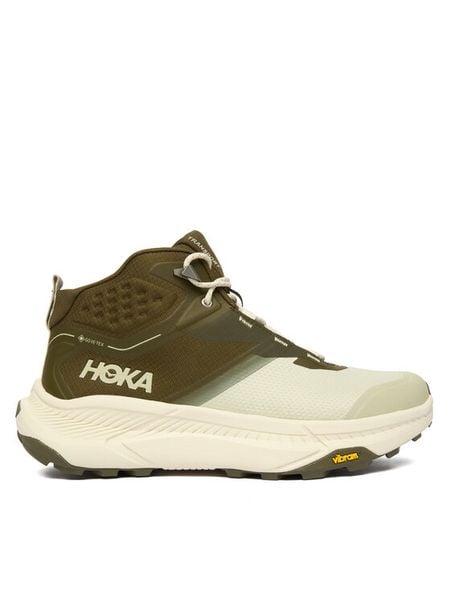 Hoka Trekkingi Transport Hike Gtx 1172912 Zielony. Zielone buty trekkingowe męskie HOKA, bez wzorów, z materiału, bez zapięcia, trekkingowe. Za 699.99 zł.