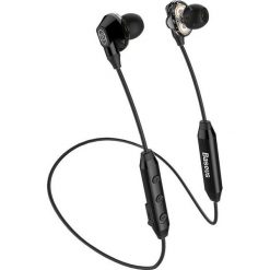 Słuchawki Baseus Baseus Encok S10 bezprzewodowe dokanałowe słuchawki zestaw słuchawkowy Bluetooth z podwójnymi przetwornikami czarny (NGS10-01) uniwer. Słuchawki bluetooth marki Baseus. Za 149.00 zł.