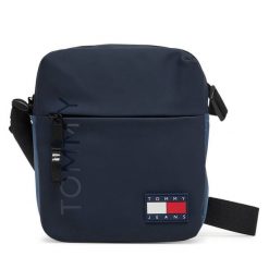 Saszetka Tommy Jeans. Niebieskie saszetki męskie Tommy Jeans, bez wzorów, z jeansu, młodzieżowe, małe. Za 179.99 zł.
