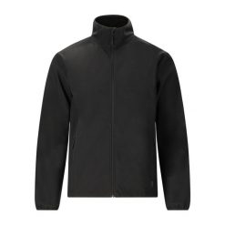 Kurtka wodoodporna Whistler Lango. Czarne kurtki męskie Whistler, bez wzorów, z softshellu, sportowe, bez ramiączek, bez kaptura. Za 213.00 zł.