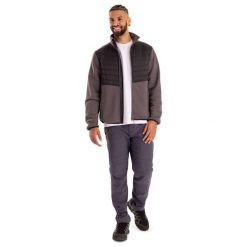 Trespass Hanlonton - Męska hybrydowa kurtka polarowa At200 Mid Grey. Czarne kurtki softshell męskie Trespass, m, bez wzorów, z polaru, bez kaptura, trekkingowe. Za 362.99 zł.