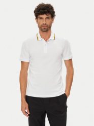 K-Way Polo Jud K1125DW Biały Regular Fit. Białe koszulki polo męskie K-Way, m, bez wzorów, z bawełny, bez kołnierzyka, bez ramiączek. Za 279.99 zł.