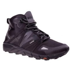 Męskie Buty Do Chodzenia VLite. Czarne buty trekkingowe męskie Hi-tec, bez wzorów, sportowe, bez obcasa, bez zapięcia. Za 197.99 zł.