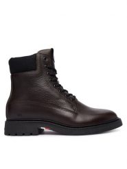 Tommy Hilfiger Kozaki Comfort Lwt Wrm Mx FM0FM05595 Brązowy. Brązowe buty zimowe męskie Tommy Hilfiger, bez wzorów, ze skóry, bez obcasa, bez zapięcia. Za 679.99 zł.