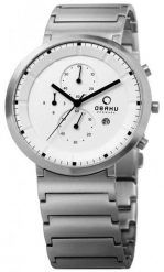 Zegarek męski Obaku Denmark V147GCWSC1 srebrny. Szare zegarki męskie Obaku, srebrne. Za 612.00 zł.