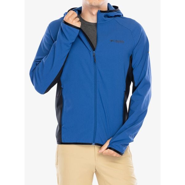 Bluza z kapturem męska Columbia Spectre Ridge Tech Fleece Hooded FZ II. Niebieskie bluzy nierozpinane męskie Columbia, m, bez wzorów, sportowe, bez ramiączek, z kapturem. Za 308.99 zł.